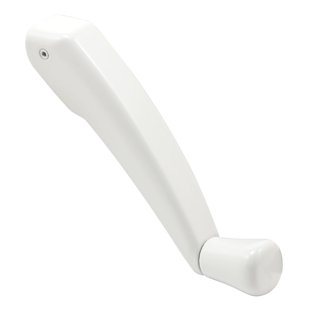 Window Operator Folding Crank Handle, 11/32 in. Bore, White Enamel