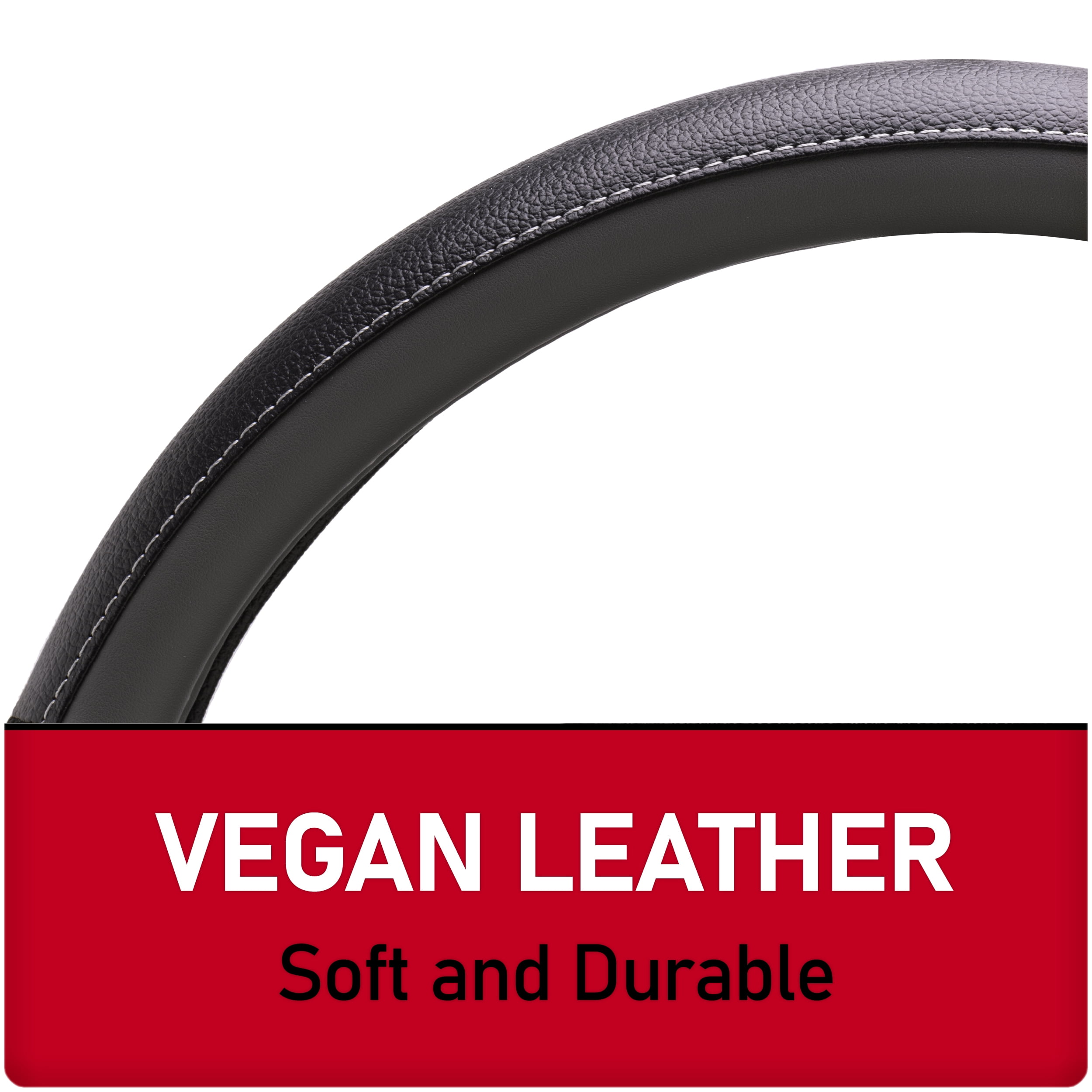 Genuine Dickies Dura Grip Black-Gray Truck Steering Wheel Cover