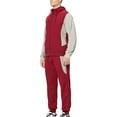 thumbnail image 6 of Biekopu Men's Tracksuit Set Long Sleeve Full Zipper Contrast Color Hoodie Tops Drawstring Side Pockets Bottom Pants Set, 6 of 9