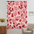 thumbnail image 3 of Red Pink Floral Spring Sheer Curtains 84 Inches Long, Blooming Botanical Garden Light Filering Curtains, Breathable Simi Curtain Privacy Drapes for Living Room Bedroom Lightweight Window Treatment, 3 of 9