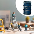 thumbnail image 4 of Tambor de aceite en miniatura a escala 1/64, diorama de taller en miniatura, microescena Azul, 4 of 6