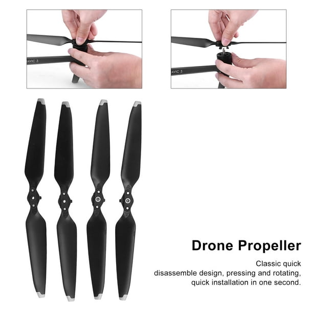 2 Pairs Propeller Model, Airplane PC Prop Blade, Low-Noise Quick