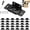Black 30Pcs, variant on Quick Fitting Furniture Joint Bracket, Heavy Duty Stainless Steel Corner Brace with Screws, L Shape Right Angle Bracket for Cabinets, Drawers, Tables, Chairs and Furniture Repair,Black 10Pcs