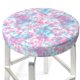 thumbnail image 3 of Balery Tie Dye Fundas de asiento para taburete de bar redondo de tela de terciopelo ajustables que protegen de arañazos y manchas para sillas de 14 a 17 pulgadas.-12 inch, 3 of 7