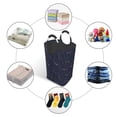 thumbnail image 4 of Xecao Copper-Gold Gloss Outline Lily Flower for Laundry Basket,Collapsible Large Laundry Hamper,Wash Bag for Laundry Room, Rolling Laundry Basket with Handles, 4 of 5