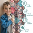 thumbnail image 3 of Blackout Kids Curtains,Multicolor Ethnic Geometric Pattern Childrens Insulated Curtains Set Of 2,Bedroom Essentials,Toddler Room Decor 42x63in(106x160cm), 3 of 5