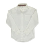 French Toast Adult's L/S Oxford Shirt - white, s (Big Boys)