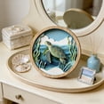 thumbnail image 6 of AURIGATE Layered Coastal Wood Wall Art, Underwater Scene Round Tabletop & Hanging Decor, Beach Bathroom Living Room Decor, 6 of 6