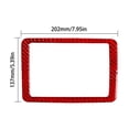 thumbnail image 3 of Real Bright Soft Car Interior Carbon Fiber Sticker DecorationFor Mercedes Benz CLA GLA Red Carbon Fiber Display(8-inch) Surround CoverAuto Car Protection Interior Accessories, 3 of 8