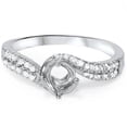 thumbnail image 3 of Pompeii 1/5ct Diamond Twist Engagement Ring Setting 14K White Gold (G/H,I1), 3 of 3