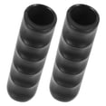 thumbnail image 1 of ETHZZLE 2Pcs Wheelchair Handle Grips Anti-slip Hand Protector Black PVC Ergonomic Grasp Transportation Assistance, 1 of 8