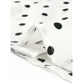 thumbnail image 5 of INSPIRE CHIC Women's Polka Dots Blouse Peter Pan Collar Bow Tie Neck Puff Sleeve Vintage Shirt Top XS White, 5 of 6