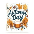 thumbnail image 7 of FORMRS 1-Subject Spiral Notebook 8" x 5" College Ruled 60 Refillable Sheet A5 Hard Cover, Autumn Day with Cocoa Pattern, 7 of 7