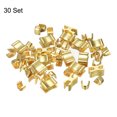 thumbnail image 3 of 30 Sets Zipper Slider Retainers, #10 Top Stoppers & Bottom Stops for Bags Coats Jackets, Gold Tone, 3 of 6