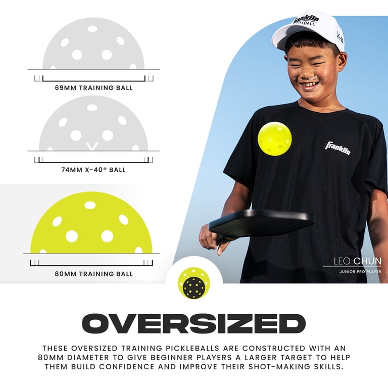 Franklin Sports 80mm Training Pickleballs, 3 Pack photo 7