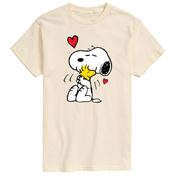 Peanuts - Snoopy and Woodstock Hug - Men's Short Sleeve Graphic T-Shirt
