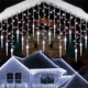 thumbnail image 3 of Guirnalda navideña 2024, cortina de luces LED, cadena de carámbanos, CA 220 V/110 V, lámpara decorativa para jardín, calle, exterior, luz navideña., 3 of 5