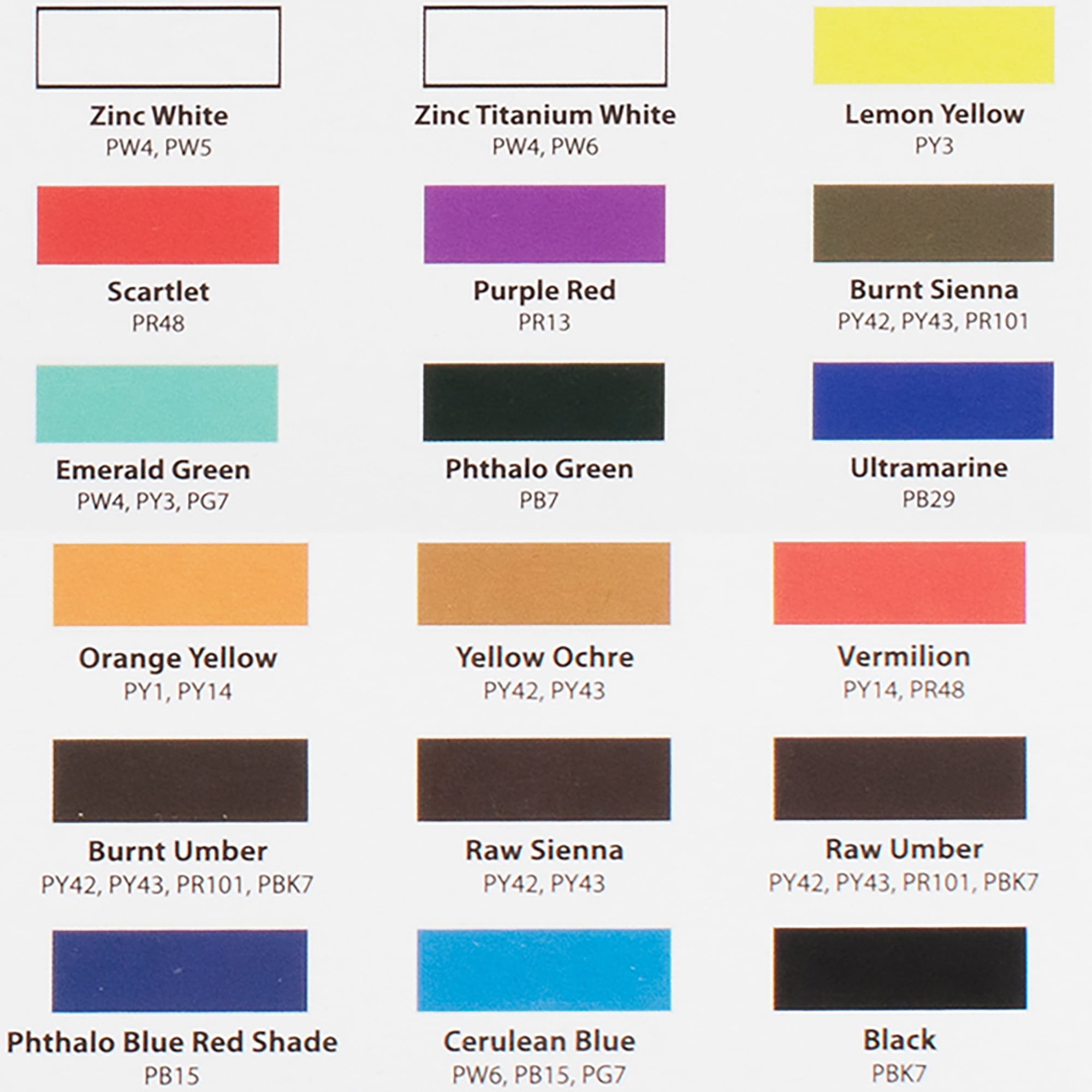 Marie's Water Soluble Oil Color Paint Set - 12ml Tubes - Solvent-Free - Assorted Colors - [Set of 18]