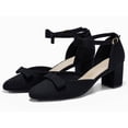 thumbnail image 2 of Women  Closed-Toe Ankle-Strap Pumps with Bow Detail — Low Block Heel Dress Shoes, 2 of 5