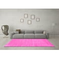 thumbnail image 3 of Ahgly Company Indoor Square Solid Pink Modern Area Rugs, 8' Square, 3 of 4