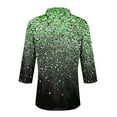 thumbnail image 7 of Qepwscx Womens 3/4 Long Sleeve Shirts Tops for Women V Neck Floral Print Sweatshirt for Women Casual Blouses Going Out Tops Graphic Basic Tees Top Loose Fits Business Tshirts for Women S-XXXL, 7 of 7