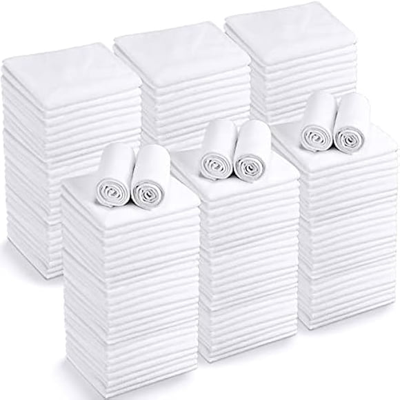 wonima11 72 Pack White Salon Hand Towels Microfiber Absorbent Resistant 16 x 27" Hair Hand Towels Bulk Quick Dry for Salon Facial Beauty Care Gym Spa Hotel