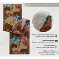 thumbnail image 4 of Vargottam Sustainable Cotton Table Runner - Textured Twill Fabric - Elegant Floral Pattern - Washable Runner for Dining, Console, Coffee Tables, 4 of 6