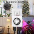 thumbnail image 3 of Timer Outlet G-ELEK, 24 horas, doble salida, 125 V, 15 A, listado ETL, paquete de 2, 3 of 6