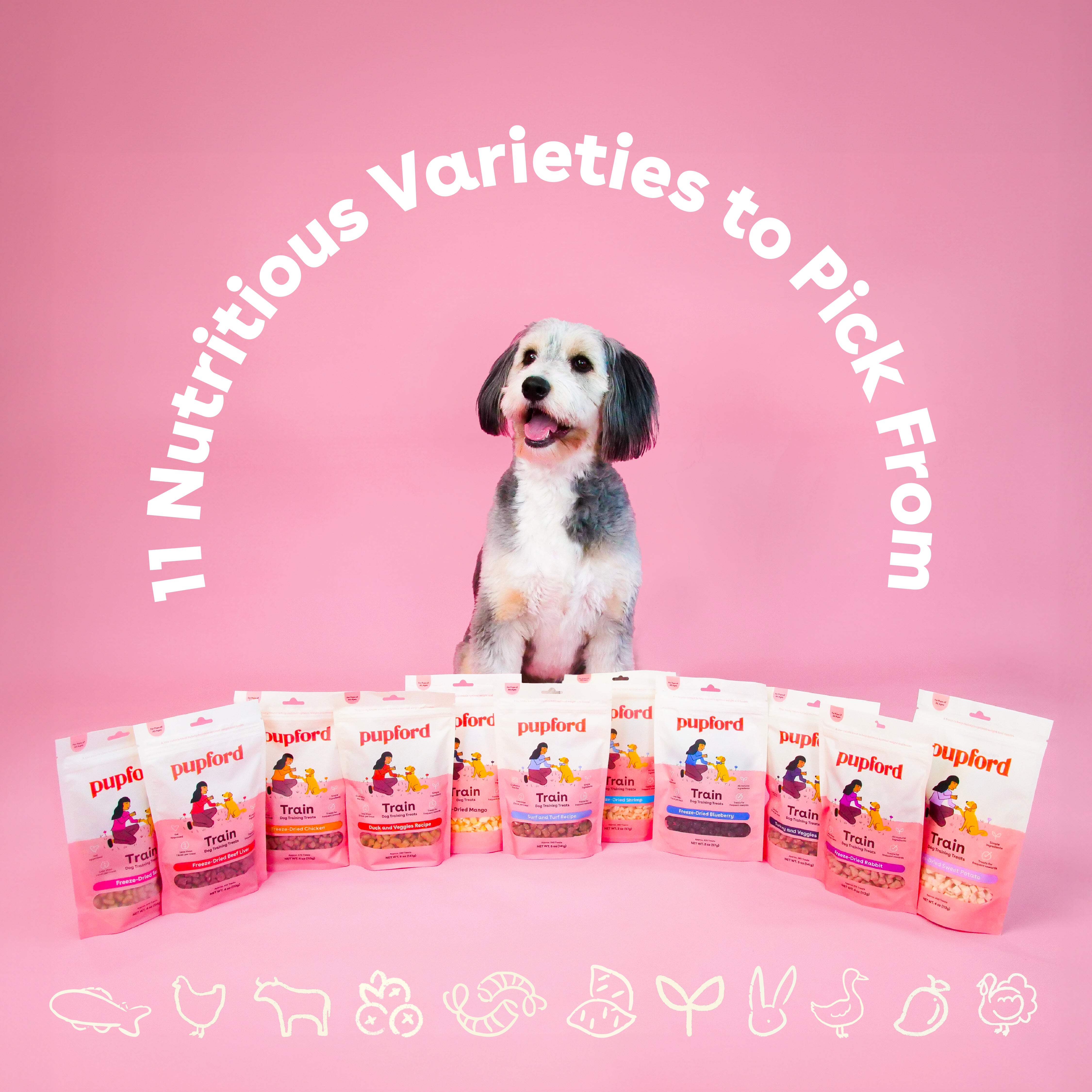 Pupford Freeze Dried Rabbit Training Treats for Dogs, 4 oz photo 2
