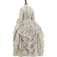 thumbnail image 4 of Floral 18th Century Royal French Women Queen Marie Antoinette Dress Georgian Dress Victorian Rococo Ball Gown, 4 of 7