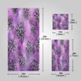 thumbnail image 3 of 3 Sizes Towel Set - Bath Towel, Hand Towel & Washcloth for Daily Household Use Lavender Succulent Blooms, 3 of 8