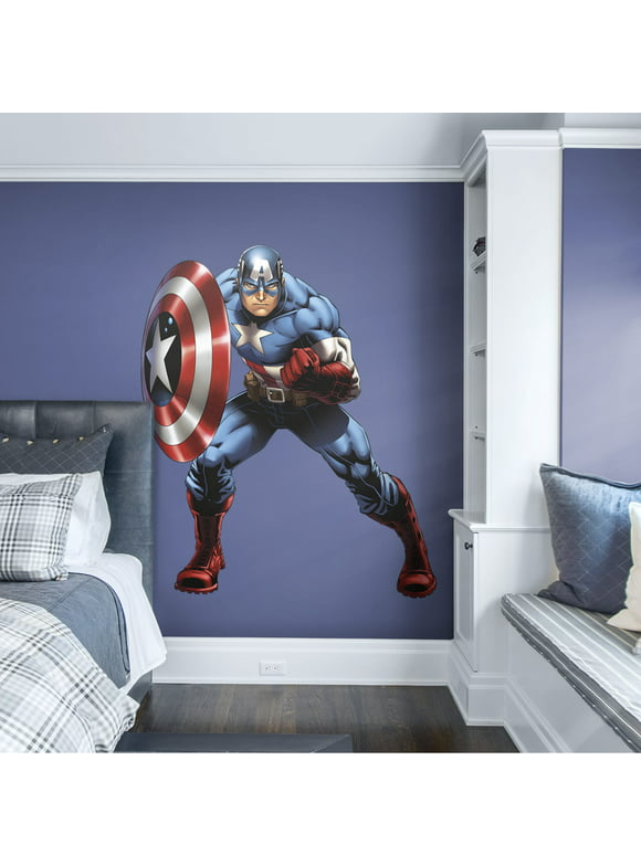 Fathead Captain America: Marvel's Avengers Assemble - Life-Size Officially Licensed Removable Wall Decal
