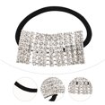 thumbnail image 3 of 2Pcs Rhinstone Cheveux Anneaux Élégants Cheveux Cercle Femmes Bande de Cheveux Filles Polytail Titulaire Accessoires de Cheveux, 3 of 7