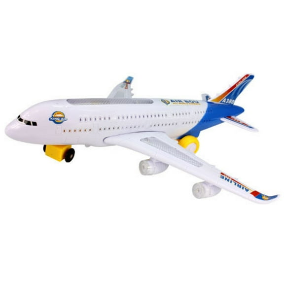 3 Years Kids Toys Boys and Girls Tape Music Luminous Toy Airplane Model Toys with Electronic Toy Airplane