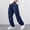 #Navy, variant on DPTALR Men's Solid Color Button Zipper Multi Pocket Fashionable Casual Cargo Pants,Army Green,Big and Tall Men XL