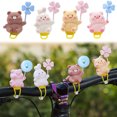 thumbnail image 1 of Adorno de bicicleta con molino de viento con animal adorable • Correa elástica de PVC • Accesorio giratorio para motocicleta • Adorno novedoso para vehículo, 1 of 4