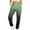 Green, variant on Xixinqiwan Women Baggy Sweatpants Casual Glitter Floral Printed Sweat Pant Elacstic Waist Tapered Women Pants Running Joggers