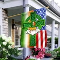 thumbnail image 2 of Saint Patricks Day Irish American Celtic Cross Flag - House Flag (29.5" x 39.5"), 2 of 9