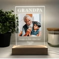 thumbnail image 6 of Custom Photo Your Picture LED Stand Light Up Lamp Grandpa Love You Grandfather Engraved Free Personalized Message Perfect Father's Day Gift, 6 of 6