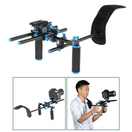 Aluminum Alloy Video Shoulder Mount Support Rig Stabilizer with 1/4