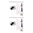 thumbnail image 3 of bedienty Cake Topper Home Wedding Party Cake Balloon Ribbon Straws Decoration Pastry Decor Sapphire Glitter Balloon 3# 2Set, 3 of 6