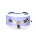 thumbnail image 4 of WIFKLSIIPG Twin Bell Silent Alloy Stainless Metal Alarm Clock(Purple), 4 of 4
