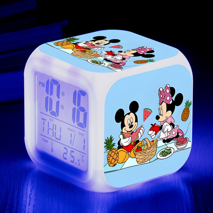 Mickey Mouse, Minnie Mouse, and Mickey Mouse pattern LED creative seven ...