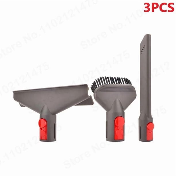 3 Pzas Accesorios de Repuesto de Cabezal de Succión para Cepillo de Polvo para Dy*son V7 V8 V10 V11 Kit de Piezas de Conector de Aspiradora y Manguera