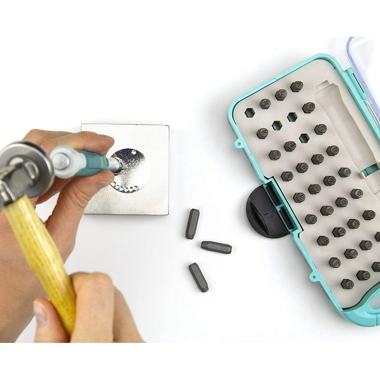 Cousin Stamp & Go Metal Stamping Tool Kit, Silver and Teal