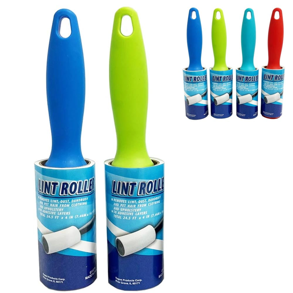 2 PC Extra Sticky Lint Roller For Dog Cat Pet Hair Clothing Remover 100
