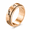 Rose-Gold, variant on Unisex weather symbol spinner ring in stainless steel, interactive 7mm layered band, sizes 7-11, silver-tone or rose-gold-tone finish for study and commuting