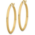 thumbnail image 2 of 14K Yellow Gold Polished Hoop Earrings - 32.75mm, 2 of 6