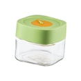 thumbnail image 2 of Tarro de cristal reutilizable con tapa hermética para especias, pastas y aperitivos. verde 500ml, 2 of 9