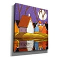 thumbnail image 2 of Epic Graffiti 'Purple Sky and Stars Cottages' by Cathy Horvath-Buchanan, Canvas Wall Art, 26"x30", 2 of 8